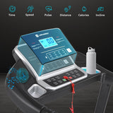 MAXPRO Thrust PTA550IDC Treadmill – 6HP Peak DC Motor, 15 - Level Auto Incline, 16km/h Speed, 130kg Capacity, LCD Display, Foldable Design | Motorized Treadmill for Home Use - Maxpro Fitness Equipments