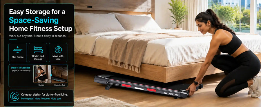 Maxpro Walkpad MX For Home Use | 3.5HP BLDC Motor | 110kgs Weight Capacity( MAX001)