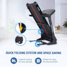 PTA 500 Treadmill - Maxpro POWER Auto Incline Treadmill for Home Gym 150 kg (7 HP Peak, 15 Level Incline, Speed 18km/hr, 15 preset workout Program, APP Connection) with 4kva Stabilizer, 3 Year Motor Warranty. - Maxpro Fitness Equipments