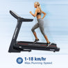 PTA 500 Treadmill - Maxpro POWER Auto Incline Treadmill for Home Gym 150 kg (7 HP Peak, 15 Level Incline, Speed 18km/hr, 15 preset workout Program, APP Connection) with 4kva Stabilizer, 3 Year Motor Warranty. - Maxpro Fitness Equipments