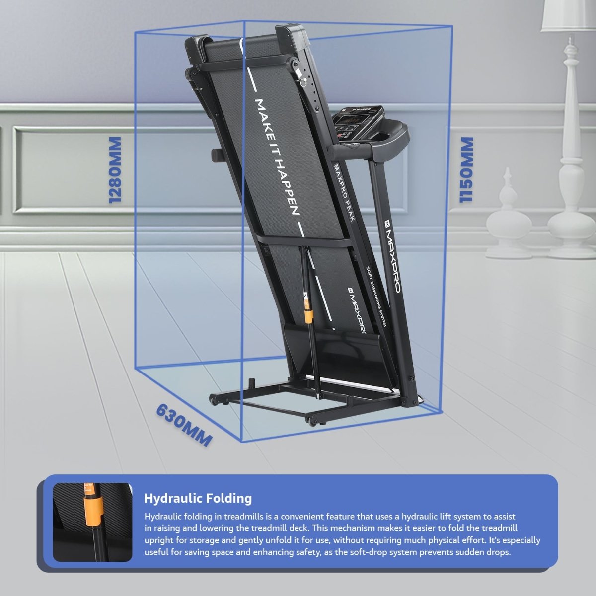 PTM400 TREADMILL MAX USER WEIGHT 110 KGS - Maxpro Fitness Equipments