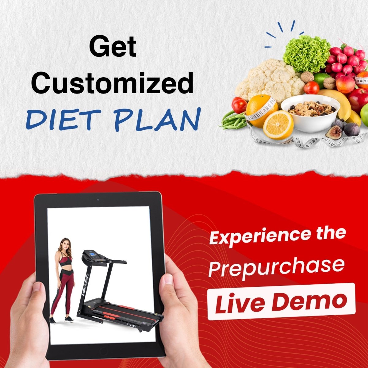 PTM405M TREADMILL MAX USER WEIGHT 110 KGS - Maxpro Fitness Equipments