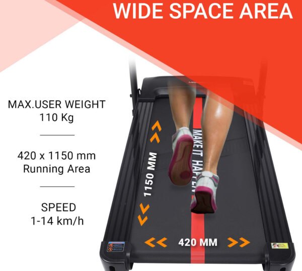 PTM410 TREADMILL MAX USER WEIGHT 110 KGS - Maxpro Fitness Equipments